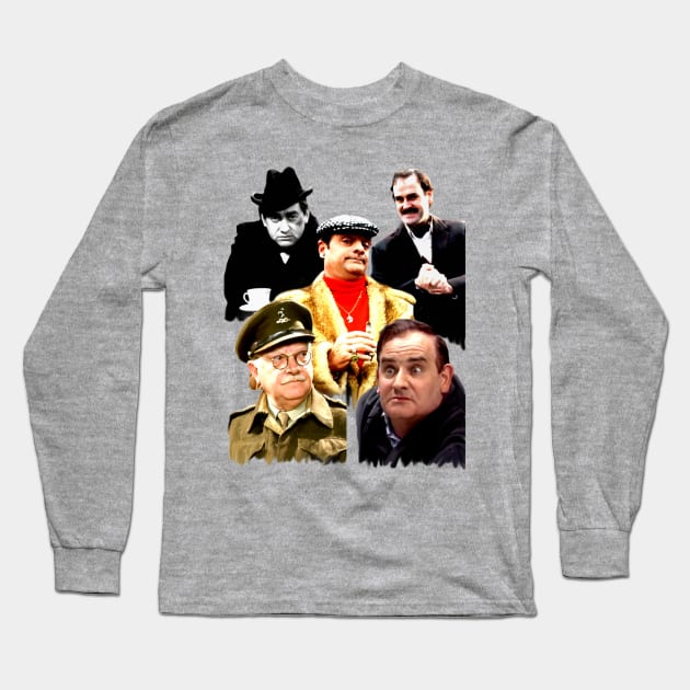 British tv comedy legends Long Sleeve T-Shirt by Diversions pop culture designs